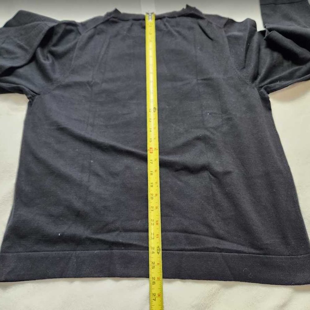 New women's XL 2X 3X J Crew Factory shimmer heart Teddie sweater black - Picture 8 of 10